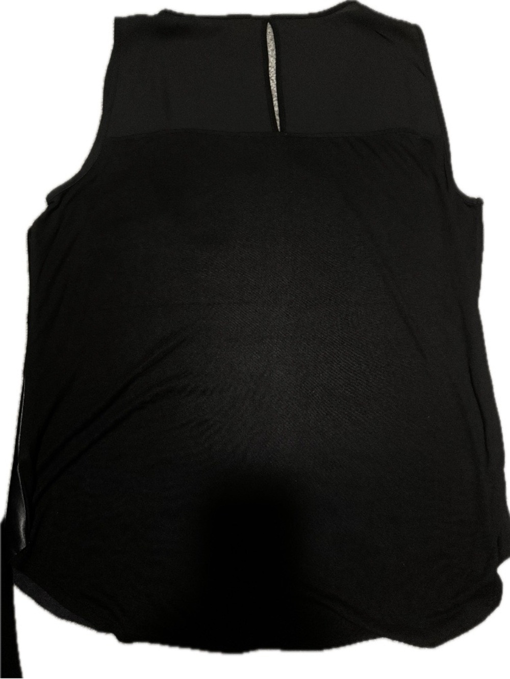 Saks Fifth Avenue Black Faux Leather Sleeveless Tank - Picture 3 of 5